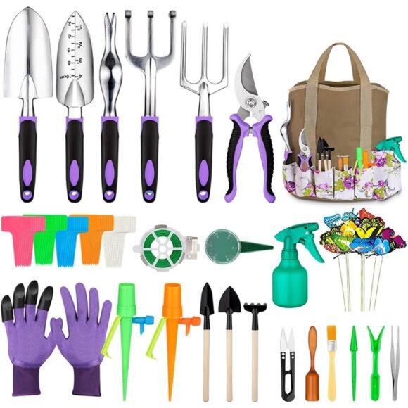 Garden Tools Set 83 Piece, Succulent Tools Set Included, Heavy Duty Aluminum - Picture 1 of 8